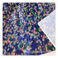 customize navy daisy floral digital printing fabric service duchess satin fabric printed fabric